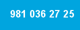 981 036 27 25 981 036 27 25